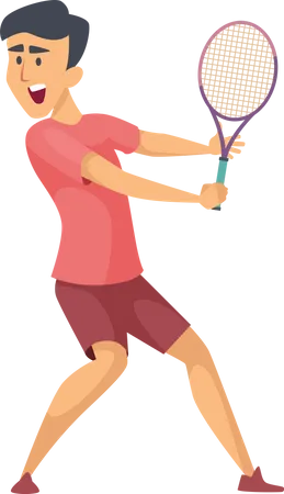 Tennisspieler  Illustration