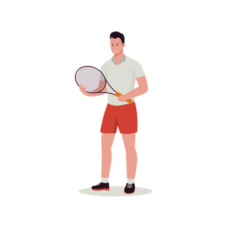 Tennisspieler  Illustration