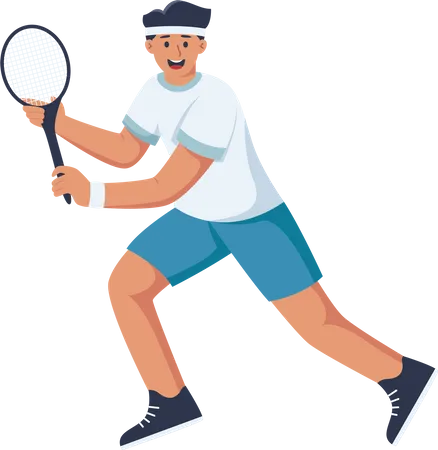 Tennisspieler  Illustration