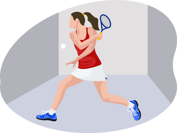 Tennisspielerin  Illustration