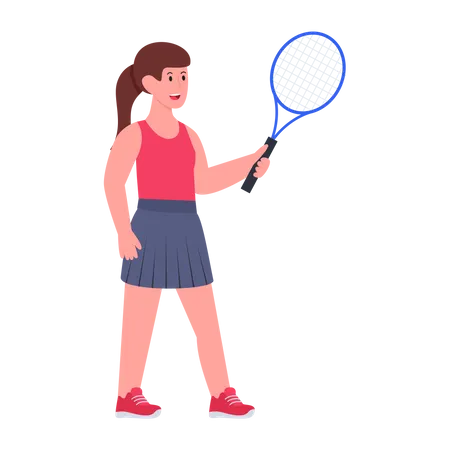 Tennisspielerin  Illustration