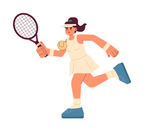 Tennisspielerin  Illustration