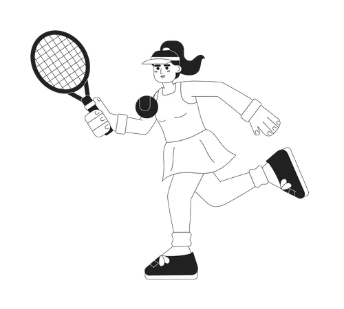 Tennisspielerin  Illustration