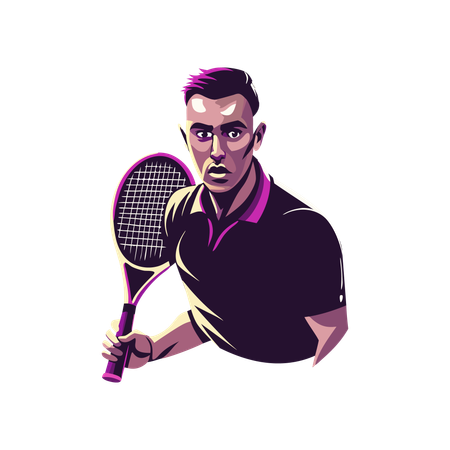 Tennissport  Illustration