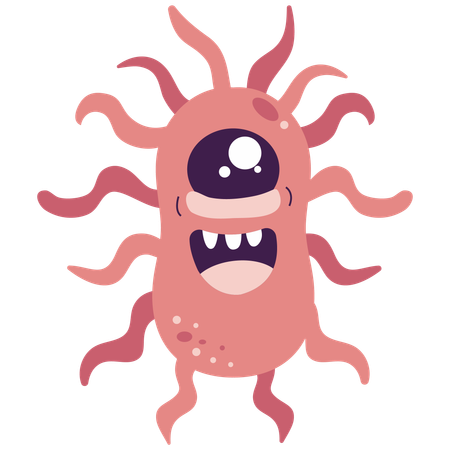 Tentacle Eyed Germ  Illustration