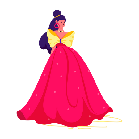 Tenue de princesse  Illustration