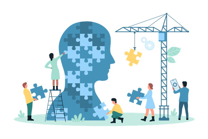 Terapia de apoyo a la salud mental  Ilustración