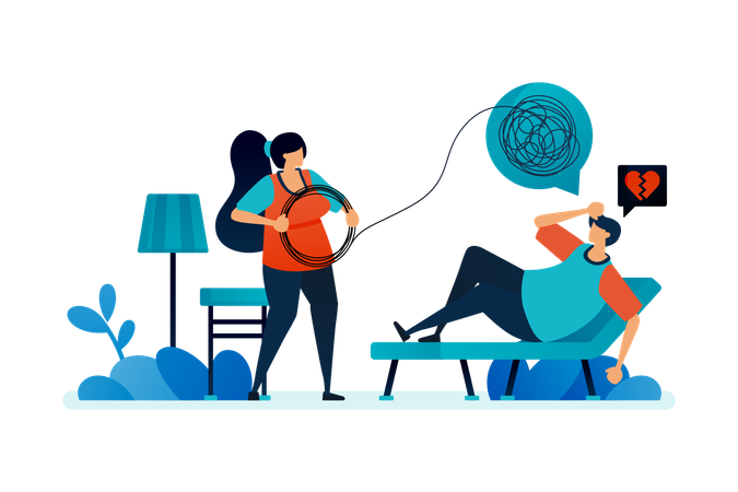 Terapia mental  Illustration