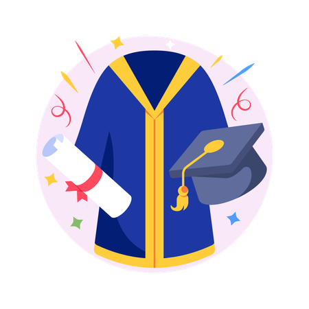 Terno de formatura  Ilustração