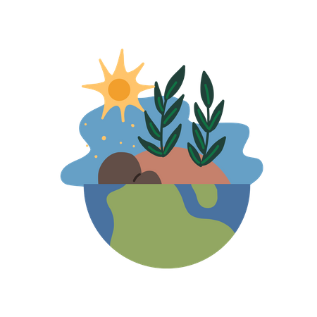 Terra e meio ambiente  Illustration