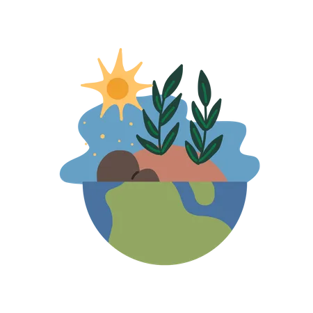 Terra e meio ambiente  Illustration