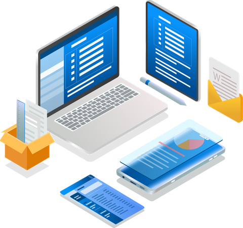 Test application data table  Illustration