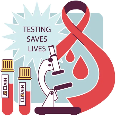 Test du VIH et sensibilisation aux maladies dangereuses  Illustration