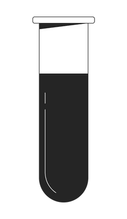 Test tube with liquid  Illustration