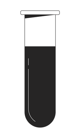 Test tube with liquid  Illustration