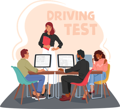Testes de condução  Ilustração