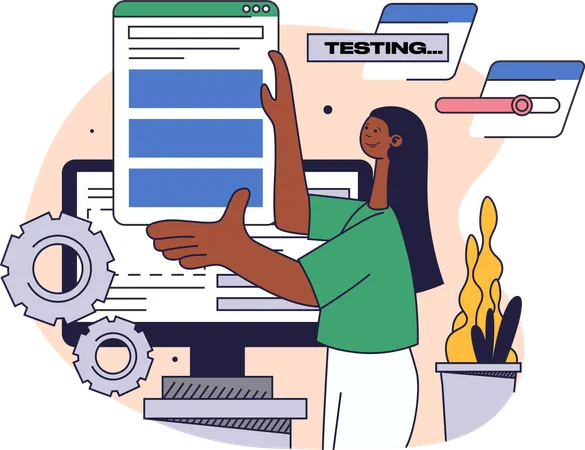 Conception de sites Web pour les tests des employés  Illustration
