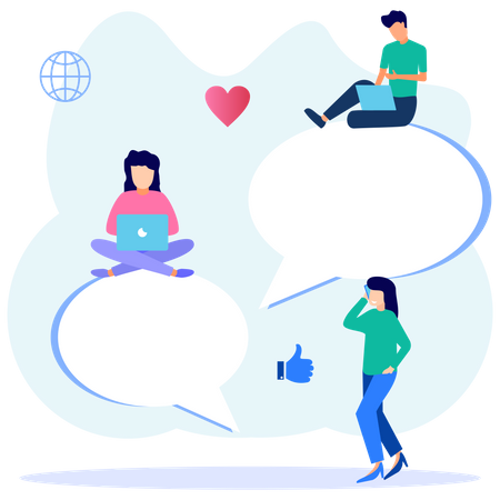 Text Messages  イラスト