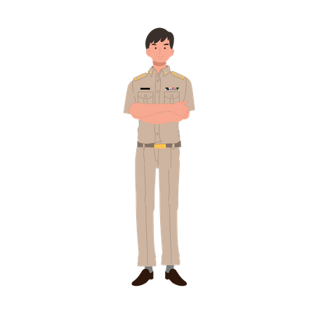 Thai government officers  Illustration