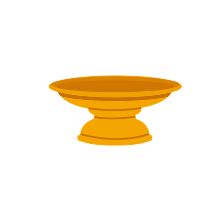 Thai traditional golden phan tray for buddhism ceremony  Illustration