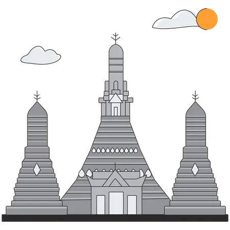 Thaïlande - Wat Pho  Illustration