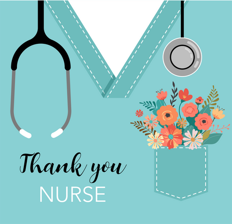 Thank you doctor and nurse Illustration