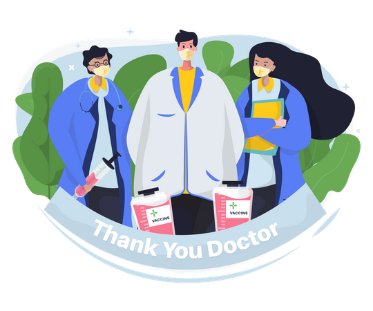 Thank you doctor  Illustration