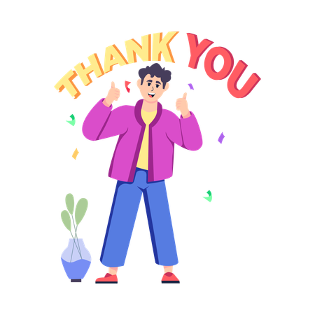 Thank You  Illustration