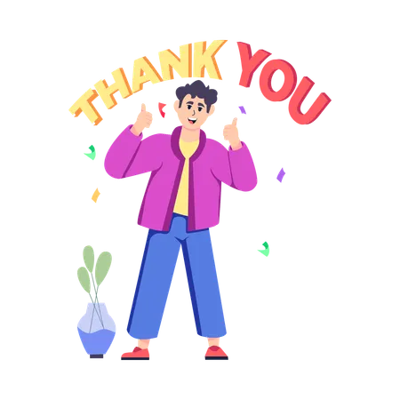 Thank You  Illustration