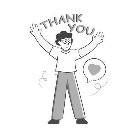 Thank You  Illustration