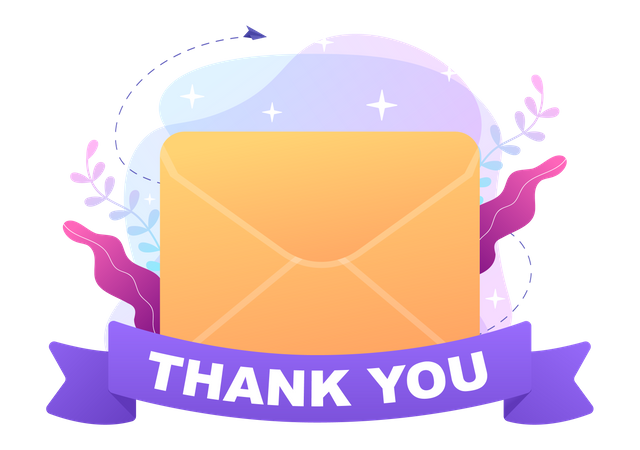 Thank You Letter  Illustration