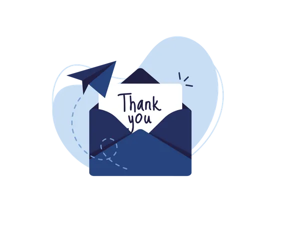 Thank you Mail Illustration