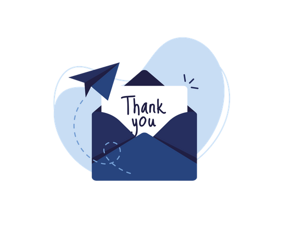 Thank you Mail  Illustration