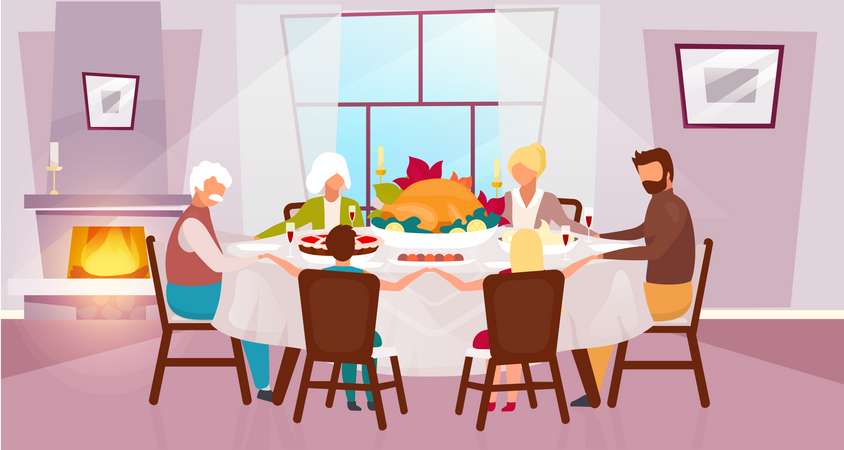 Thanksgiving Celebration Illustration