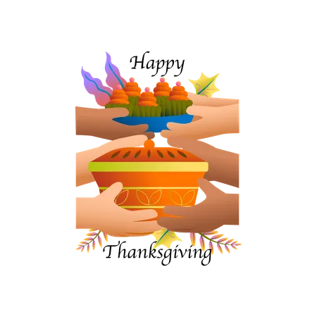 Thanksgiving celebration  Illustration