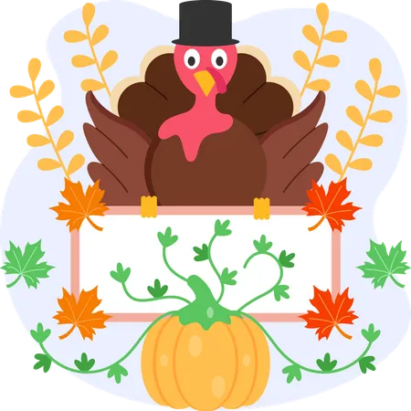 Thanksgiving day celebration  Illustration