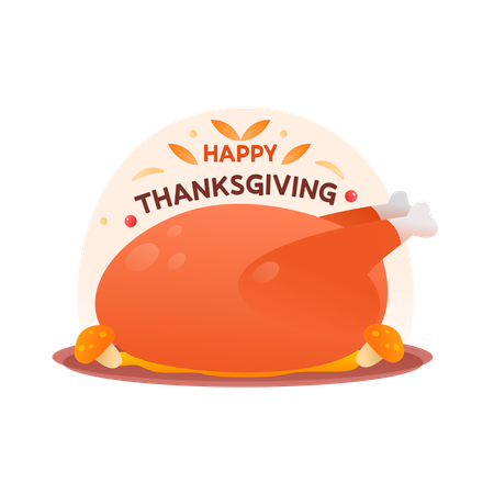 Thanksgiving: Einen Truthahn kochen  Illustration