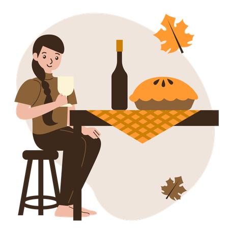 Thanksgiving Tradition  Illustration