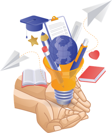 The back to school hand provides many ideas  イラスト