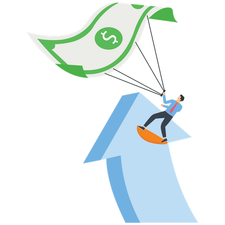 The bill carries the merchant over arrow  Illustration
