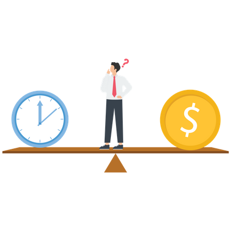 The choice of time and money  Illustration