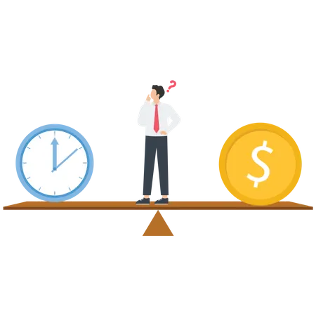 The choice of time and money  Illustration
