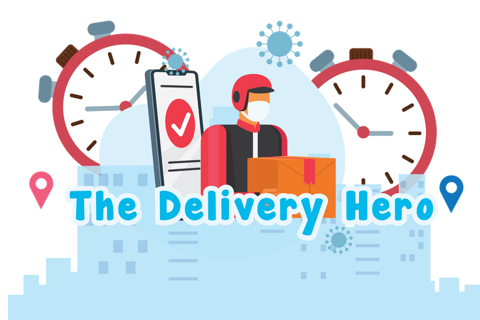 The Delivery Hero  Illustration