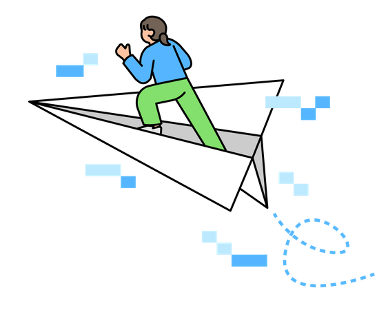 The Email Sent Through the Internet System  Illustration