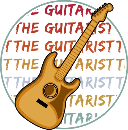 The guitarist  Illustration