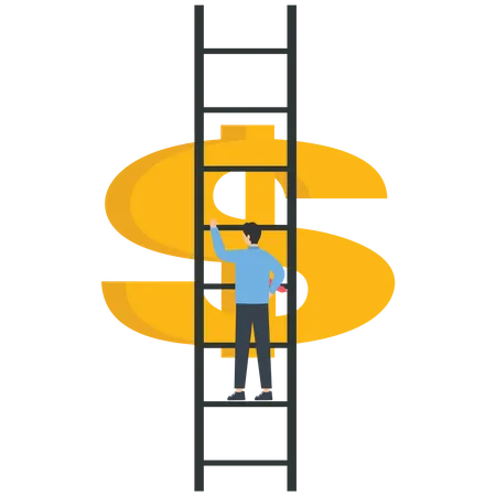 The ladder of success  Illustration