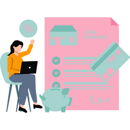 The loan has been approved  Illustration