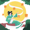 illustration for mooncake