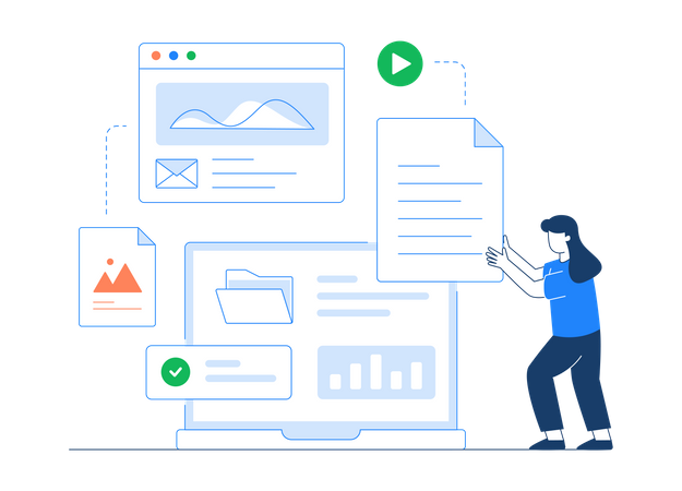 The Services Management  Illustration