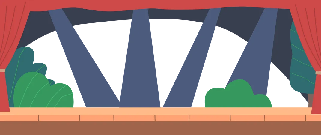 Theater Stage  Illustration